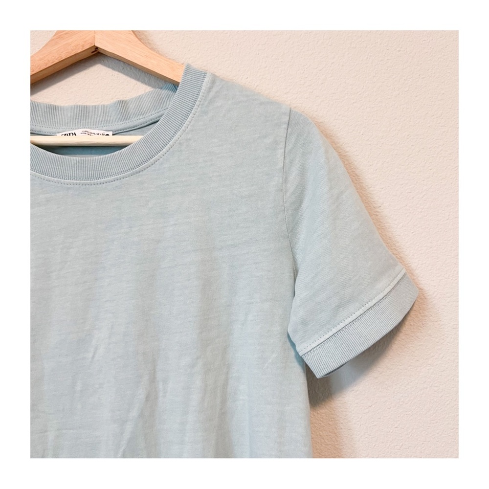 LIKE NEW | Zara | Mint Cuffed T-Shirt